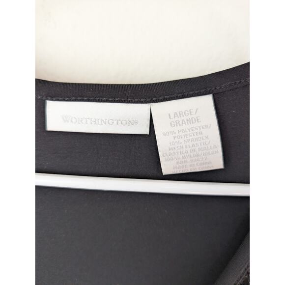 Vintage-Inspired Worthington Black Sequin Tank Top | Glam Party Sleeveless... - Picture 2 of 7